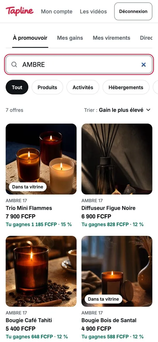 Choisir une offre